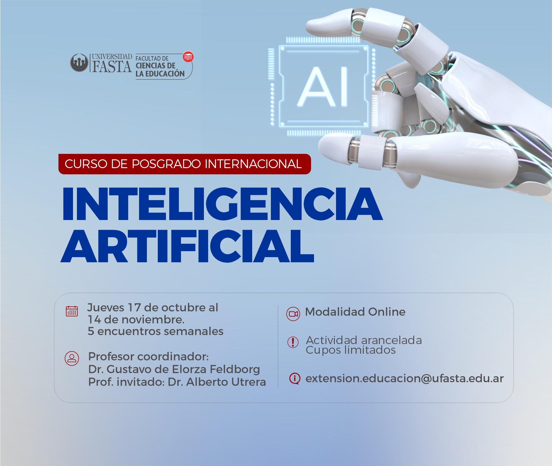 Curso de Posgrado Internacional en Inteligencia Artificial