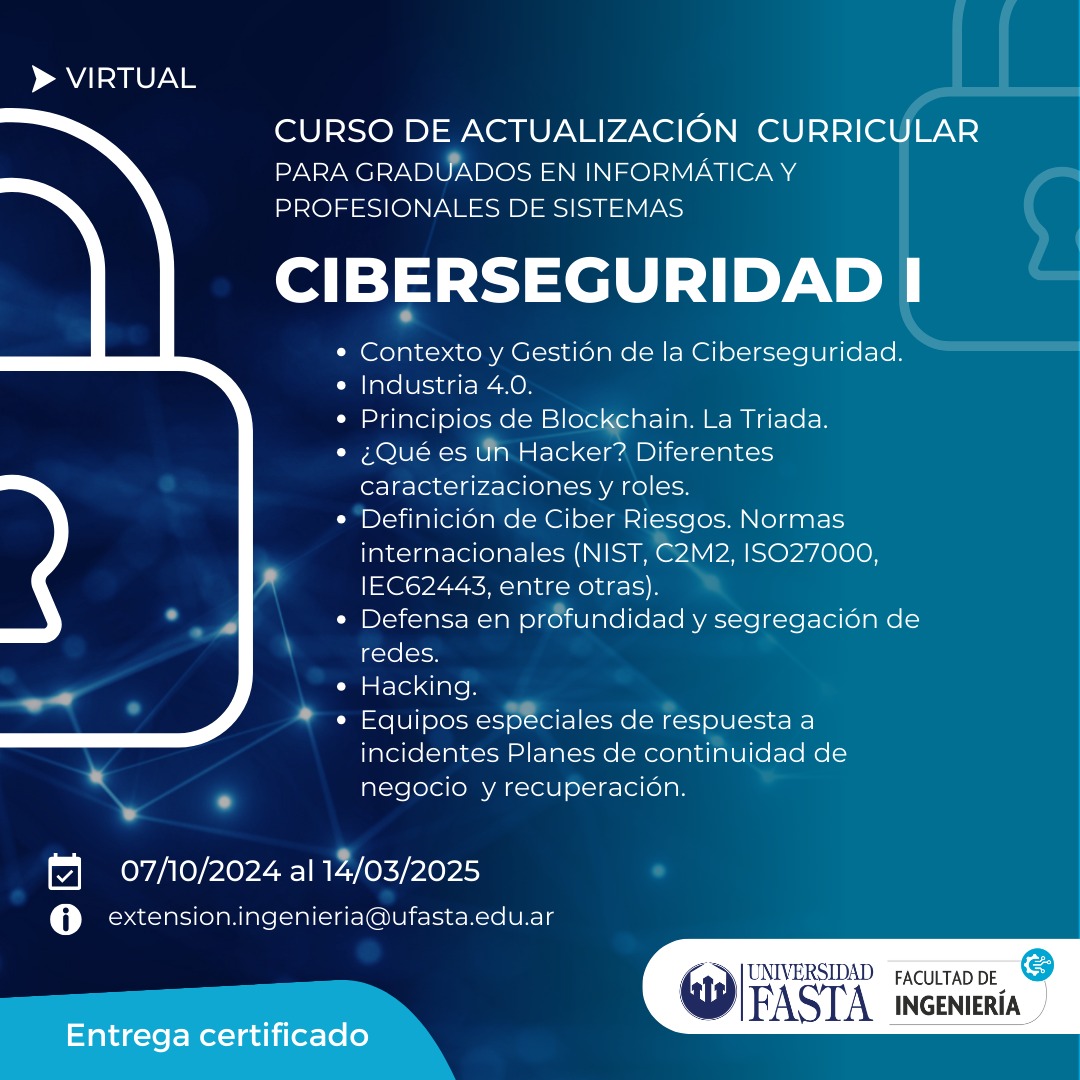 Curso de Actualización Curricular - Ciberseguridad I