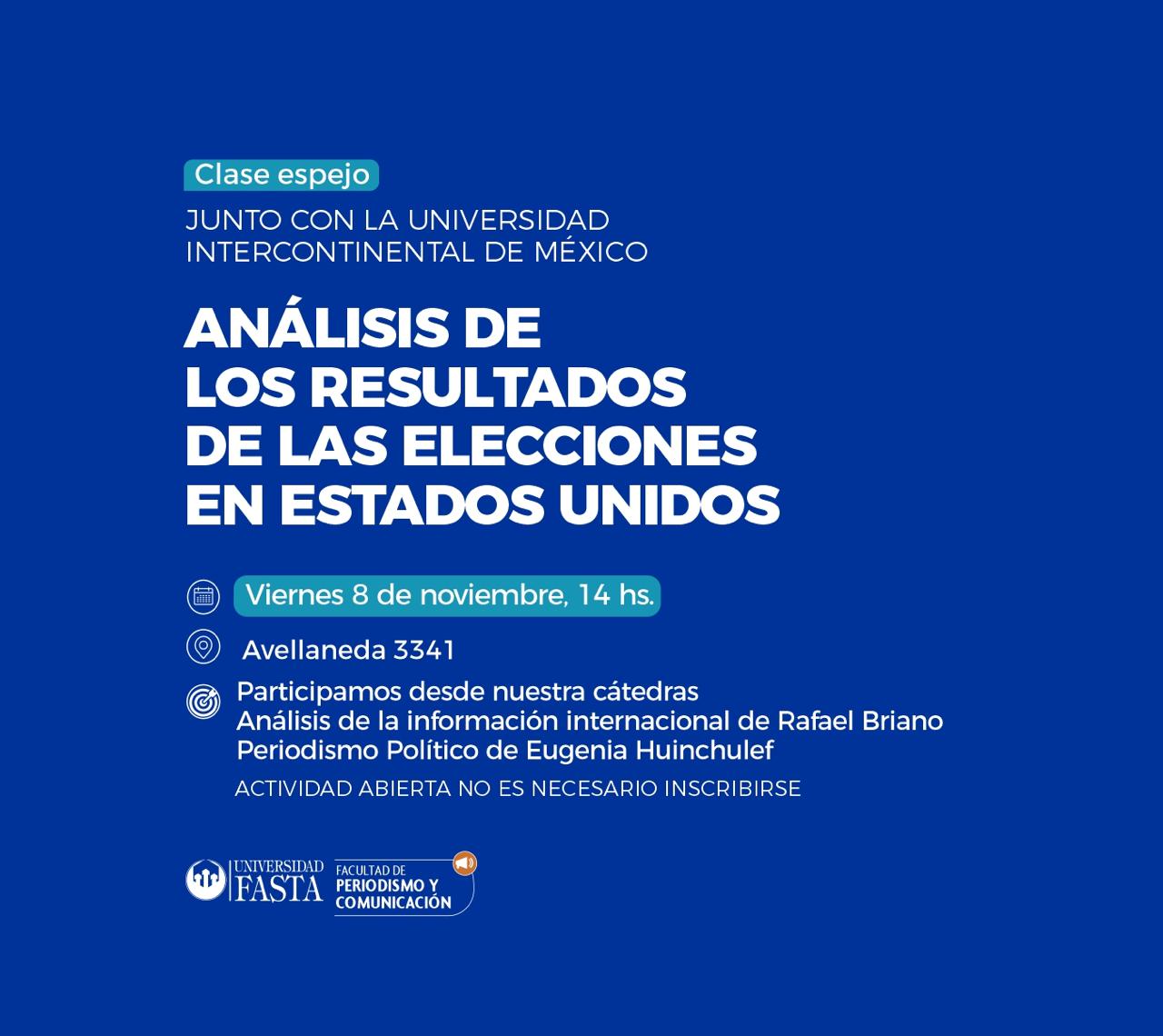 Clase Espejo sobre el análisis de los resultados de las elecciones en Estados Unidos